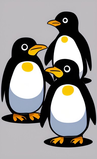 Schöne Pinguine