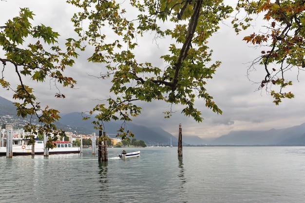 Schöne Promenade in Locarno am Lago Maggiore