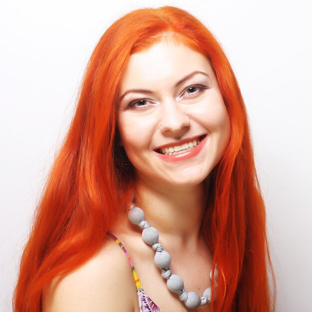 Schöne Redhair Frau