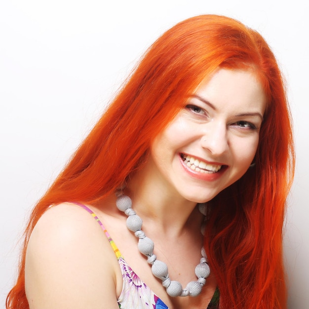 Schöne Redhair Frau