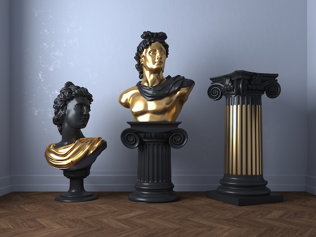 Schöne römische Figurenstatue