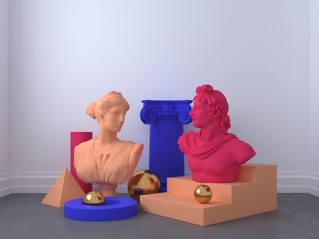 Schöne römische Figurenstatue