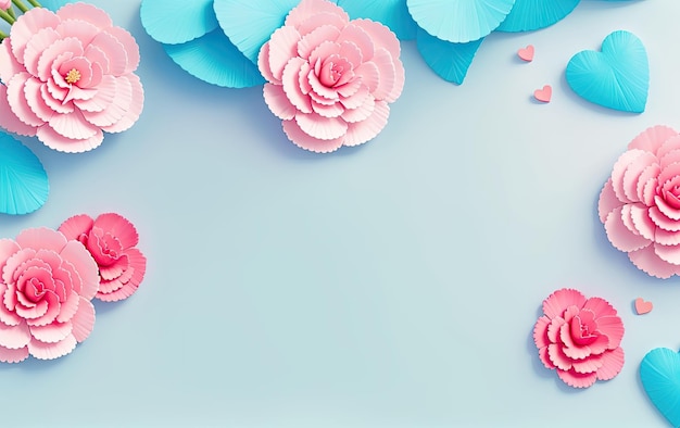 Schöne rosa Blumen auf einem sauberen Hintergrund. Platz für Text