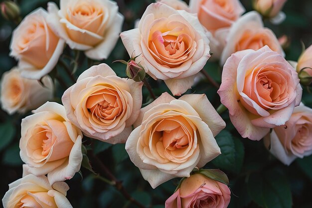 Schöne Rosen blühen im Garten