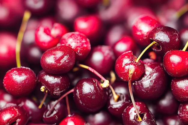 Schöne rote gefrorene Beeren zum Nachtisch