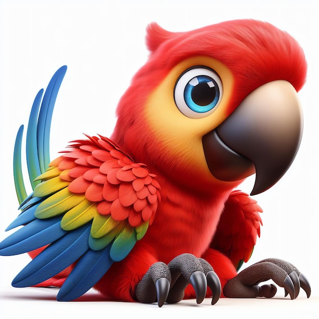 Schöne rote Macaw-Papagei-Maskottchen