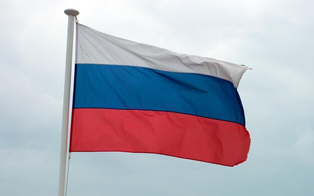 Schöne russische Flagge