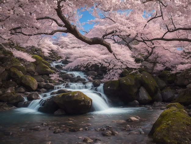 Schöne Sakura-Bäume