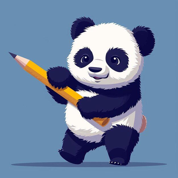 Foto schöne schlafende panda-cartoon