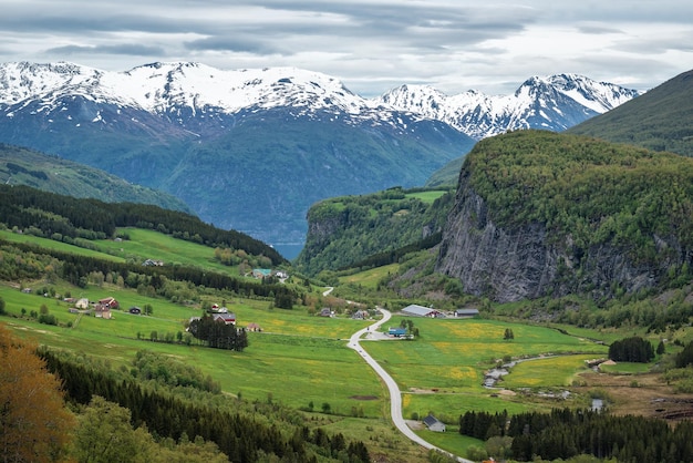 Schöne skandinavische Landschaft