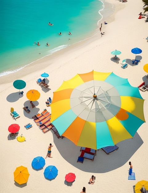 Schöne Sommerbild-Strandtapeten