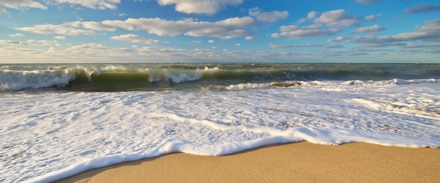 Schöne Strandküstenlandschaft