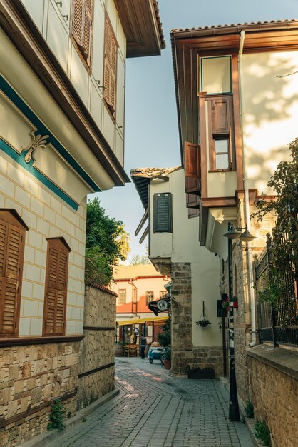 Schöne Straße in Kaleici beliebtes Touristenziel in der Türkei dec 2th 2022
