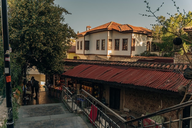 Schöne Straße in Kaleici beliebtes Touristenziel in der Türkei dec 2th 2022