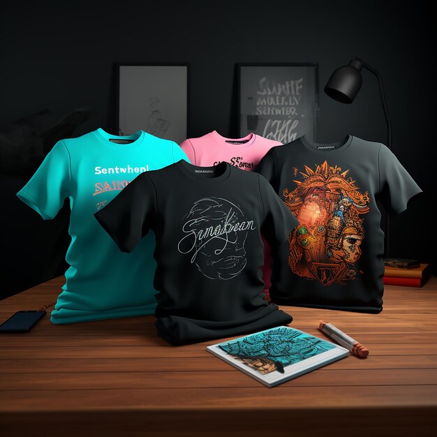 Schöne T-Shirts-Designs und -Mockups