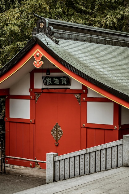 Schöne traditionelle japanische Holzstruktur