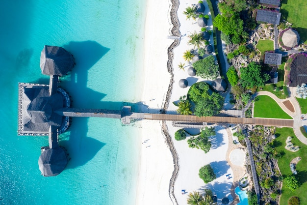 Schöne tropische Insel Sansibar Strand, Tansania.