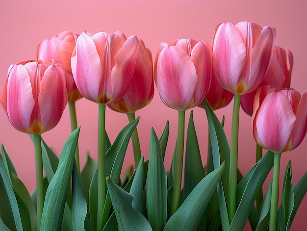 Schöne Tulpen in Pastellfarbe
