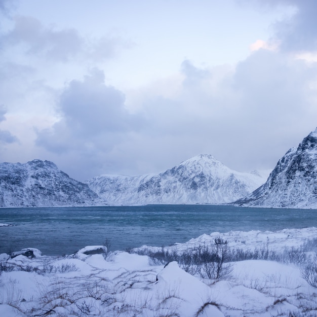 Schöne unberührte Natur in Nordskandinavien