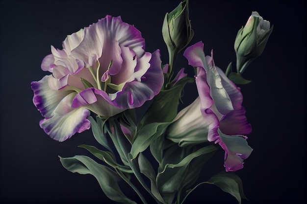 Schöne und frische Lisianthus-Blumen