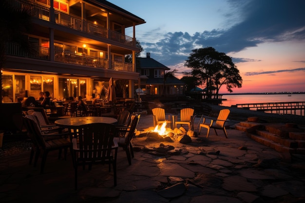 Schöne und saubere Beach Inn, professionelle Werbefotografie