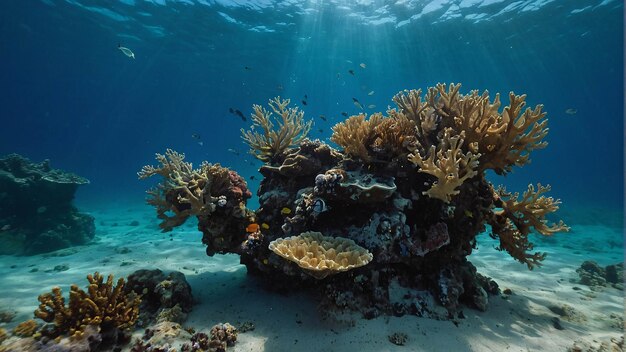 Schöne Unterwasserlandschaft Unter dem Meer Landschaft Tapeten