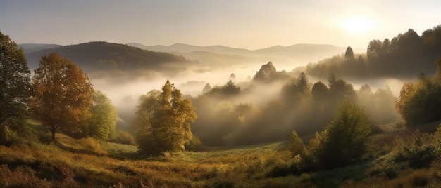 Schöne Vogelperspektive auf den RegenwaldLuftaufnahme Panoramaaufnahme Generative AI