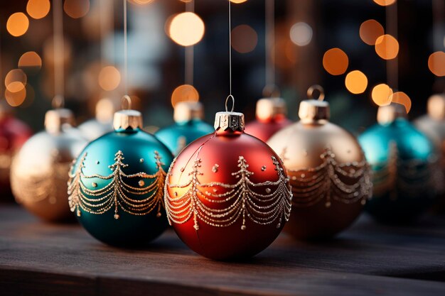 Schöne Weihnachtsgeschenkbox mit brennender Kerze auf Holztisch