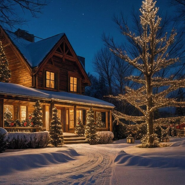 Schöne Weihnachtslandschaft