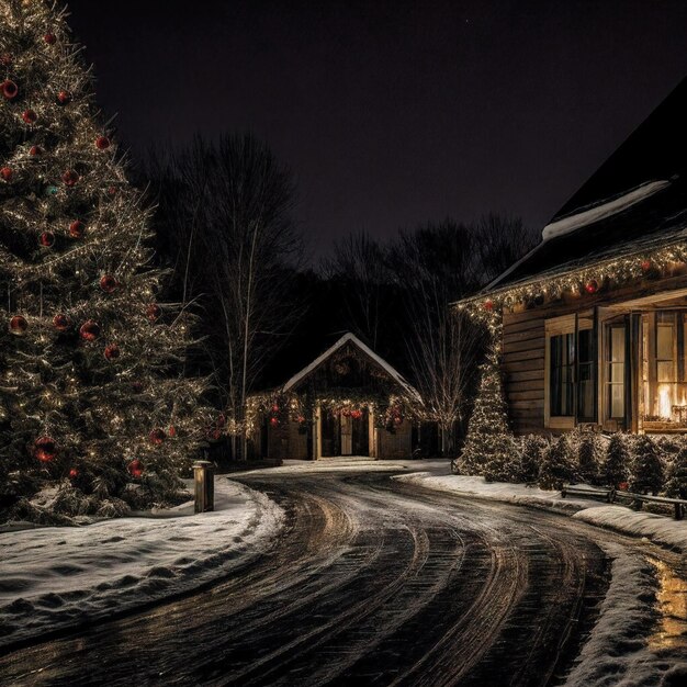 Schöne Weihnachtslandschaft