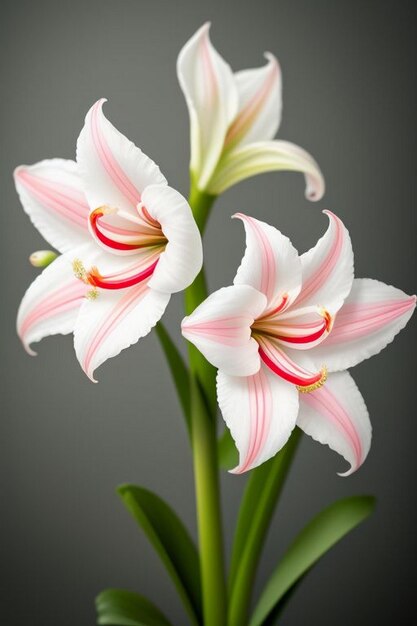 Schöne weiße Lilienblüten Feld Blütenblüte Hintergrund