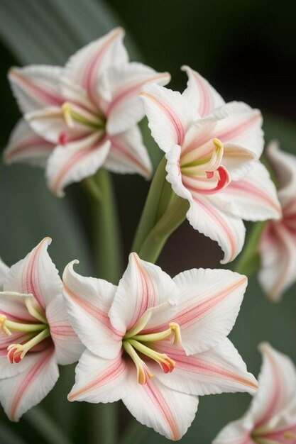 Schöne weiße Lilienblüten Feld Blütenblüte Hintergrund