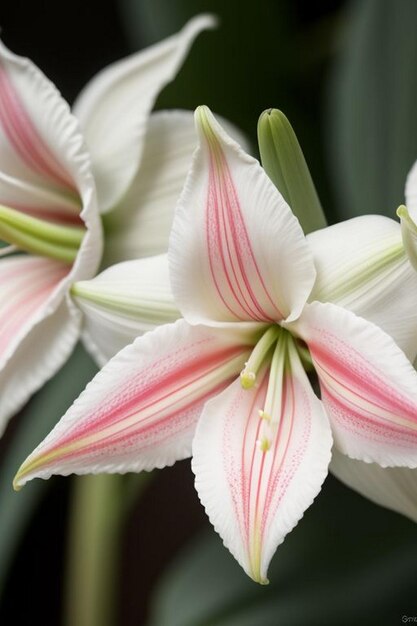 Schöne weiße Lilienblüten Feld Blütenblüte Hintergrund