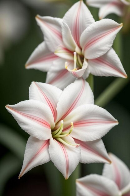 Schöne weiße Lilienblüten Feld Blütenblüte Hintergrund