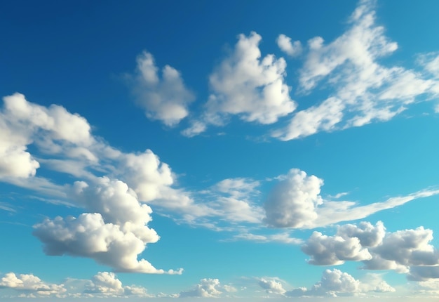 Schöne weiße Wolken im blauen Himmel