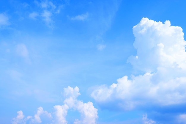 Schöne Wolken des blauen Himmels für Hintergrund