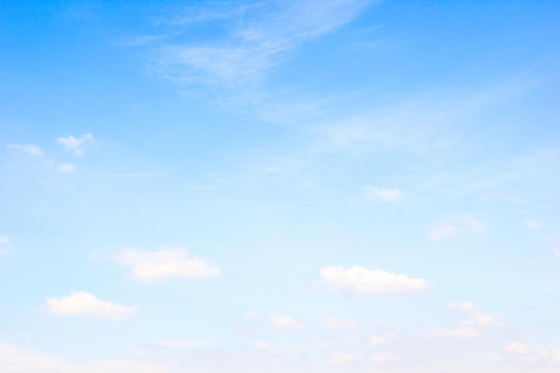 Schöne Wolken und blauer Himmel