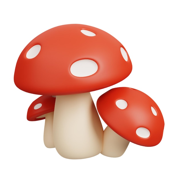 Schöne Zeichentrickpilze