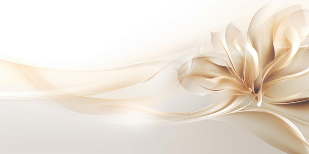 Schöner abstrakter beige-weißer, transparenter Blumenmuster-Hintergrund, schöne generative KI AIG32