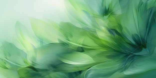 Foto schöner abstrakter grüner impressionistischer blumenmusterhintergrund, schöne generative ki aig32