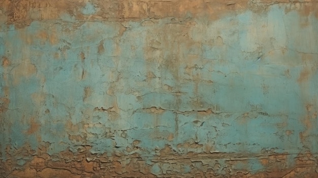 Schöner abstrakter Grunge-blau bemalter Wandhintergrund mit Kopierraum, alter, rissiger Farbe