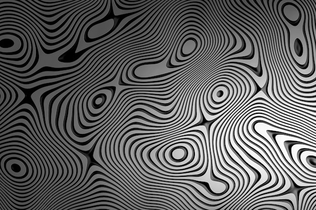 Schöner abstrakter Hintergrund mit gewelltem geometrischen Muster in Grau