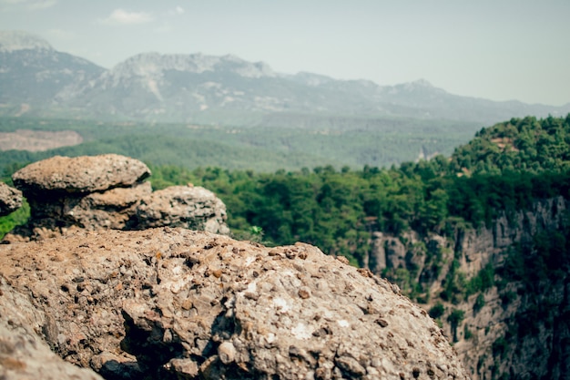 schöner bergblick keine menschen am rand