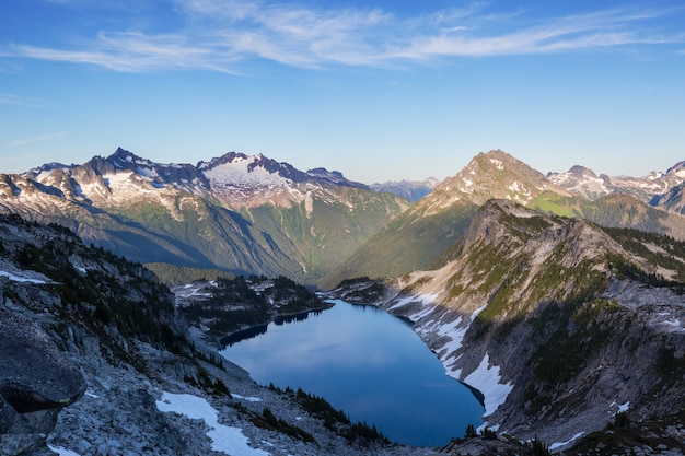 Schöner Berggipfel in North Cascade Range, Washington / USA