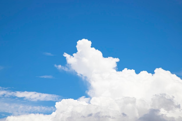 Schöner blauer Himmel mit natürlicher Hintergrundansicht der weißen Wolke