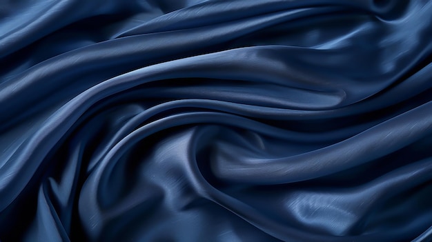 Foto schöner blauer seidenstoff-hintergrund