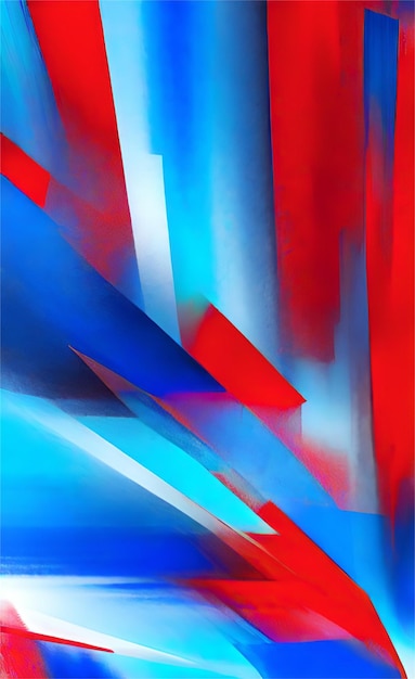 Schöner blauer und roter abstrakter Hintergrund