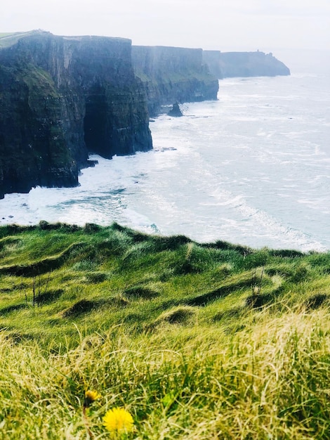 Foto schöner blick auf das meer gegen den himmel