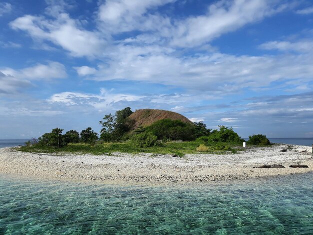 Foto schöner blick auf das meer gegen den himmel