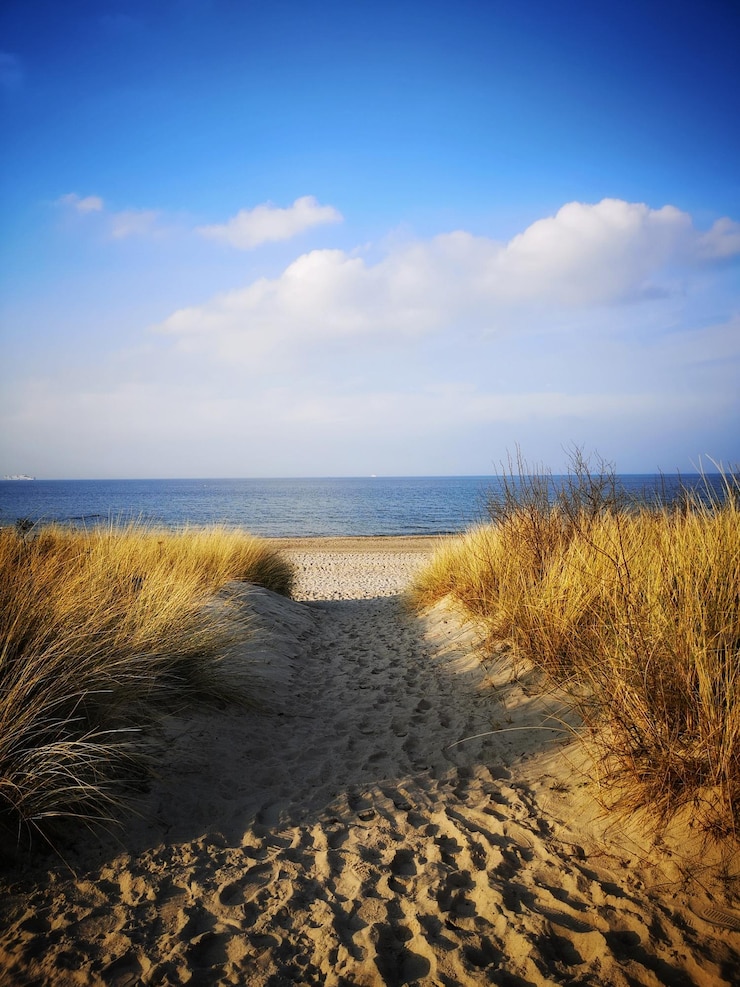 Foto schöner blick auf das meer gegen den himmel
